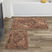 Набор ковриков для ванной комнаты Damaks A107216 Arya коричневый