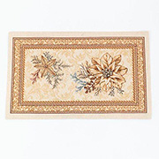 Серветка гобеленова новорічна Золота пуансеттия Villa Grazia Premium