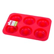 Форма силіконова прямокутна порційна для пончиків 26.4х18.2х3.6см Kamille 7760