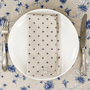 Серветка бавовняна Горох синій Господиня Прованс