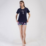 Комплект із шортами жіночий Vienetta 4082511337 темно-синій