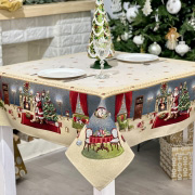 Скатертина гобеленова новорічна Limaso Runner1196