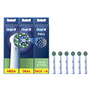 Насадки змінні для електричної зубної щітки 6 шт Pro Cross Action Oral-B 8006540847879