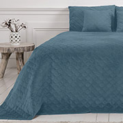 Покривало Ромб круглий Velour ТЕП синє