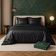 Комплект постільної білизни Aura ліоцелл Pagoti чорний