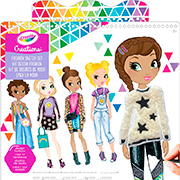 Набір для творчості Crayola Creations Юний дизайнер великий з наклейками та трафаретами 40 сторінок 04-1178