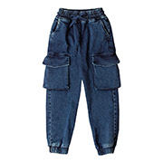 Штани ШР848 трикотажна джинсовка Бембі 800-синій