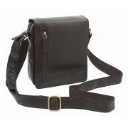 Чоловіча шкіряна сумка-месенджер Visconti S-7 brown