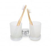 Стакан для зубних щіток подвійний 17х8.5х9.5см Besser 8804
