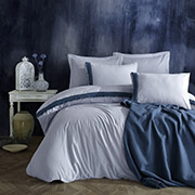 Постільна білизна з покривалом-піку Nature indigo Cotton Box