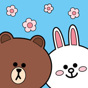 Картина за номерами 25х25 см Лайн Френдс Браун та Коні кольорове полотно Santi 955039