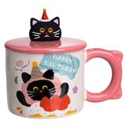 Чашка фарфорова 400 мл Kittens Birthday Yiwu FM-24C рожева