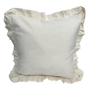 Наволочка декоративная с рюшами Stonewash Milk SoundSleep молочный