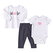 Комплект для дівчинки Bembi КП253 інтерлок білий