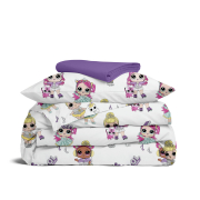 Дитяча постільна білизна в ліжечко LOL CS9 Cosas фуксія