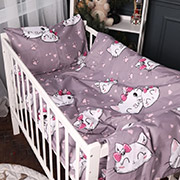 Постільна білизна в дитяче ліжечко 17-0691 Cat with a paw Kids Time бязь MirSon