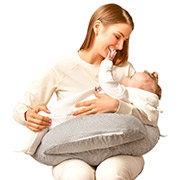 Подушка-диванчик для годування Sei Design 8-35409 сірий горошок