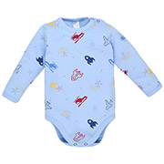Боді для хлопчика 1402204літ футер Татошка блакитний