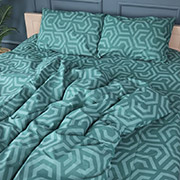 Постільна білизна 17-0622 Geometry Emerald бязь MirSon
