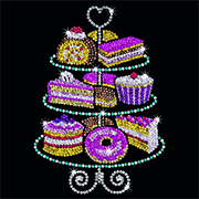 Набір для творчості Sequin Art BLUE Набір тістечок SA1423