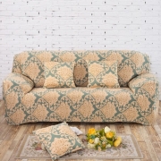 Чохол на диван біфлекс Homytex абстракція бежева