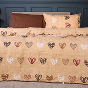 Постільна білизна 17-0705 Toffee Hearts ranforce-elite MirSon