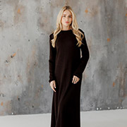 Сукня в'язана Ніколь максі Art Knit шоколадний