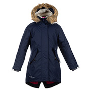 Зимове термопальто для дівчаток VIVIAN Huppa 12490020 синє