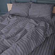Підковдра 17-0601 Stripe Gray бязь MirSon