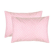 Набір із двох наволочок Горох бязь Home Line рожевий