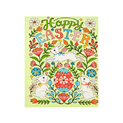 Кухонний вафельний рушник Великдень-3 Руно салатовий