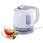Чайник електричний пластиковий Kamille 1л 1719B білий із сірим