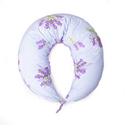 Подушка для вагітних та годування 8606 Print Line 17-0130 Lavender sea 50% Memory MirSon