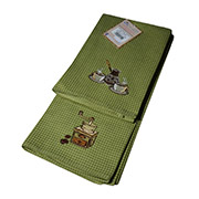 Набір кухонних вафельних рушників з вишивкою Кава диз-3 Ярослав