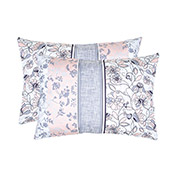 Набір із двох наволочок Затишок бязь Home Line сіро-рожевий