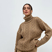 Светр жіночий Олівія oversize Art Knit карамель