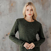 Сукня в'язана Ніколь міді Art Knit темно-зелена