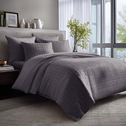 Простынь сатин жаккард Jacquard Delicacy Graphite SoundSleep графит