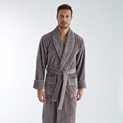 Чоловічий довгий халат Nusa NS-1330 taupe