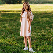 Комплект для дівчинки КП287 супрем Бембі I00-абрикосовий (сарафан і топ)