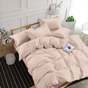 Комплект постільної білизни SoundSleep Stripe Pudra сатин-страйп пудровий