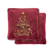 Подушка з вишивкою Merry Christmas Art Fondue 877-035 бордова