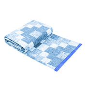 Ковдра вовняна ткана Ромб блакитний Home Line 186731