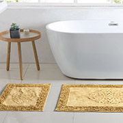 Набір килимків для ванної кімнати Tiffany A107214 Arya гірчичний