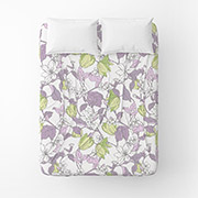 Простирадло бязеве Весняний вечір Home Line бузково-зелений