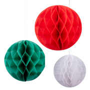 Набор бумажных шаров-сот 3 шт Novogod'ko 974707