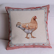Декоративна гобеленова подушка Курочка Добробут Прованс