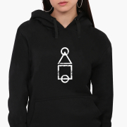 Худі жіночий Ігрове поле Гра в кальмара Squid Game MobiPrint 8921-3375 чорний