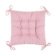 Подушка на стілець Весільна троянда Грета сіра Home Line із зав'язками