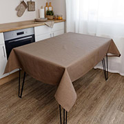 Скатертина бавовняна Кориця Прованс коричнева
